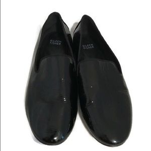 Eileen Fisher Patent Leather Flats - Size 8